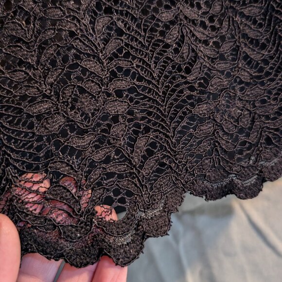 Vintage Chetta B Vince Camuto Black Lace Dress - Picture 2 of 6